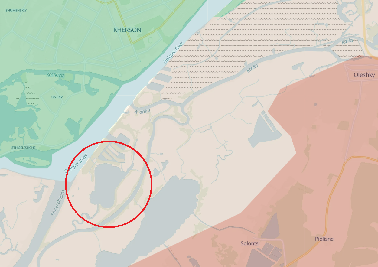 Ukrainian forces stop Russian landing attempt on Kherson region island